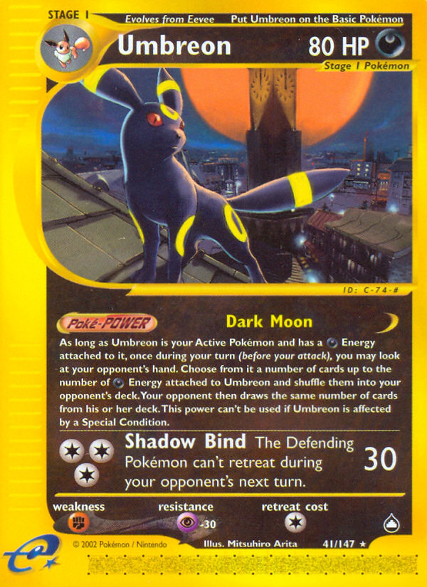 Umbreon (41/147) [Aquapolis] | Good Games North