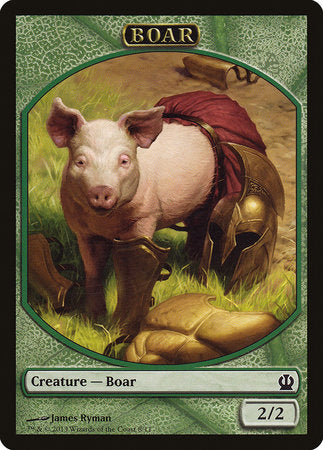 Boar Token [Theros Tokens] | Good Games North