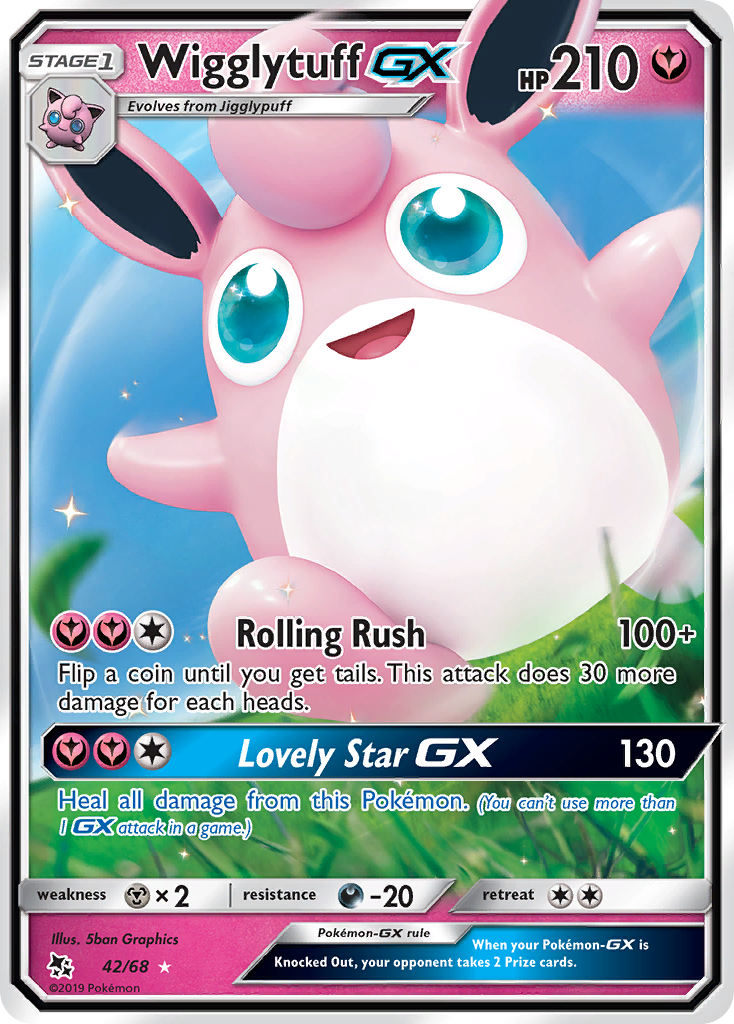Wigglytuff GX (42/68) [Sun & Moon: Hidden Fates] | Good Games North