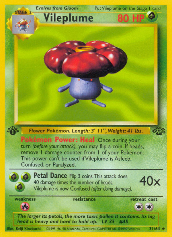 Vileplume (31/64) [Jungle 1st Edition] | Good Games North