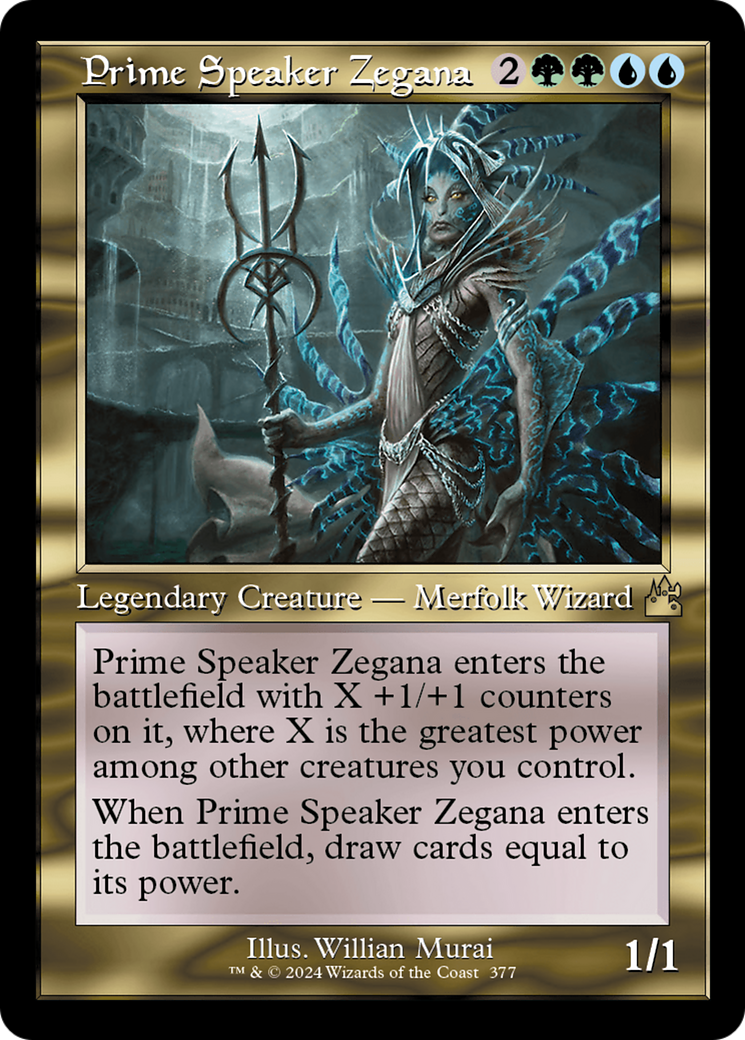 Prime Speaker Zegana (Retro Frame) [Ravnica Remastered] | Good Games North