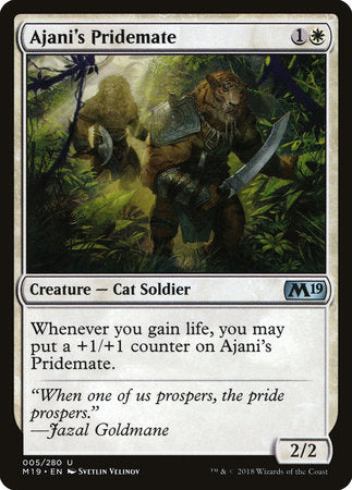 Ajani's Pridemate [Core Set 2019] | Good Games North