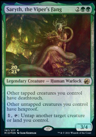 Saryth, the Viper's Fang [Innistrad: Midnight Hunt Prerelease Promos] | Good Games North
