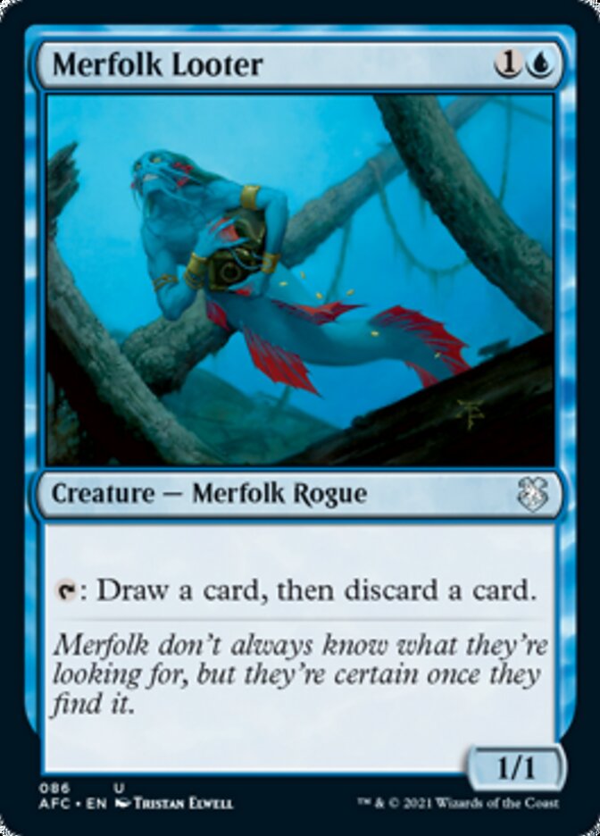 Merfolk Looter [Dungeons & Dragons: Adventures in the Forgotten Realms Commander] | Good Games North