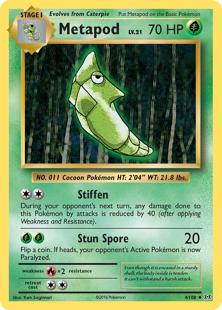 Metapod (4/108) [XY: Evolutions] | Good Games North
