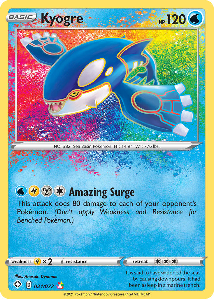 Kyogre (021/072) [Sword & Shield: Shining Fates] | Good Games North