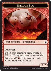 Dragon Egg // Dragon Double-sided Token [Commander 2018 Tokens] | Good Games North