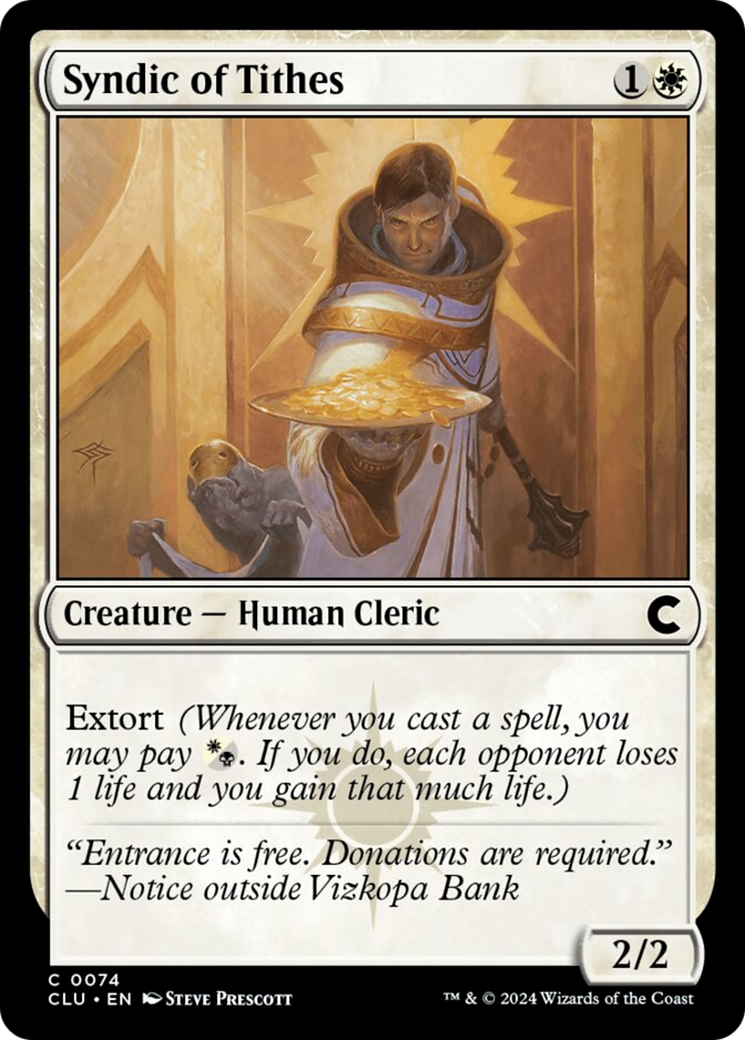 Syndic of Tithes [Ravnica: Clue Edition] | Good Games North