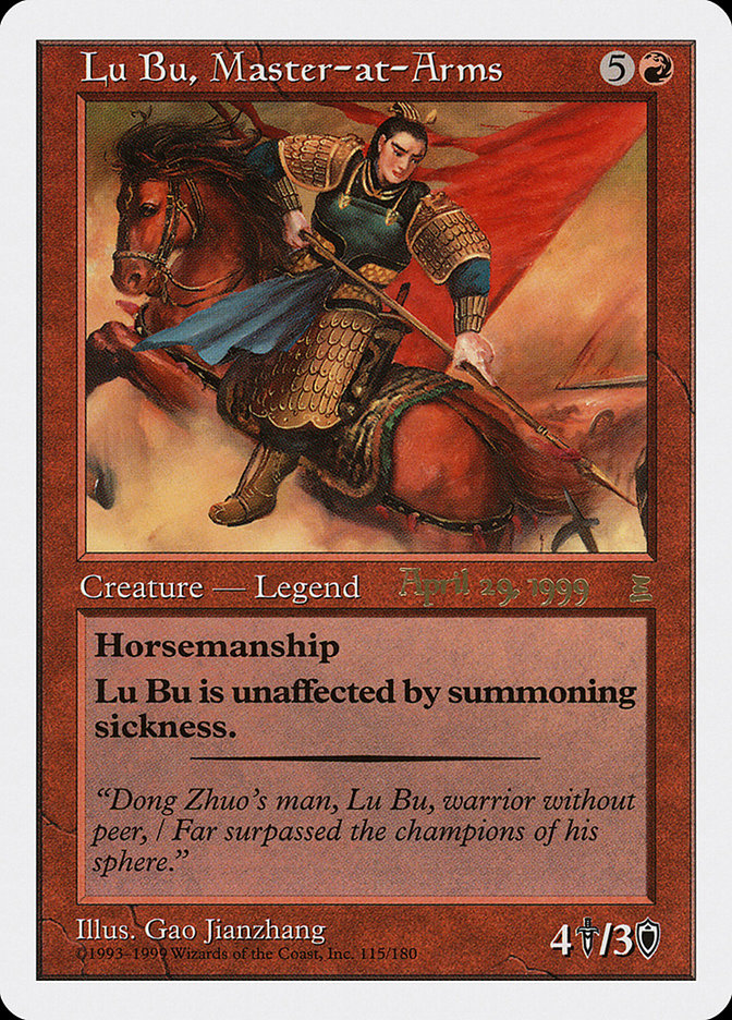 Lu Bu, Master-at-Arms (April 29, 1999) [Portal Three Kingdoms Promos] | Good Games North