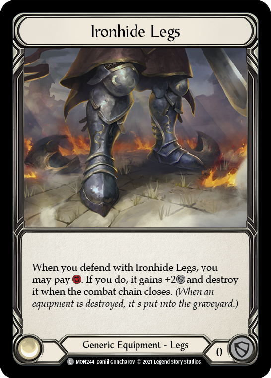 Ironhide Legs [MON244-CF] 1st Edition Cold Foil | Good Games North