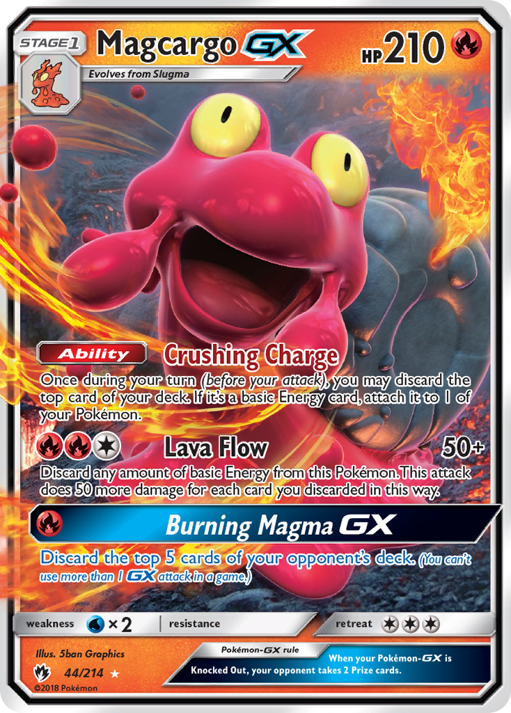 Magcargo GX (44/214) [Sun & Moon: Lost Thunder] | Good Games North