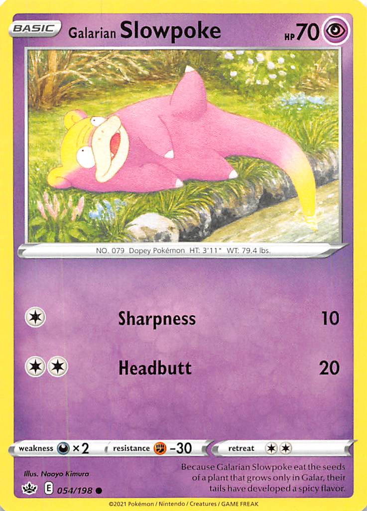 Galarian Slowpoke (054/198) [Sword & Shield: Chilling Reign] | Good Games North