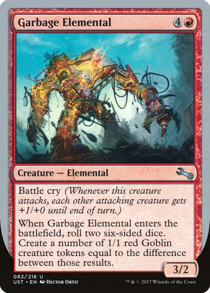 Garbage Elemental (3/2 Creature) [Unstable] | Good Games North