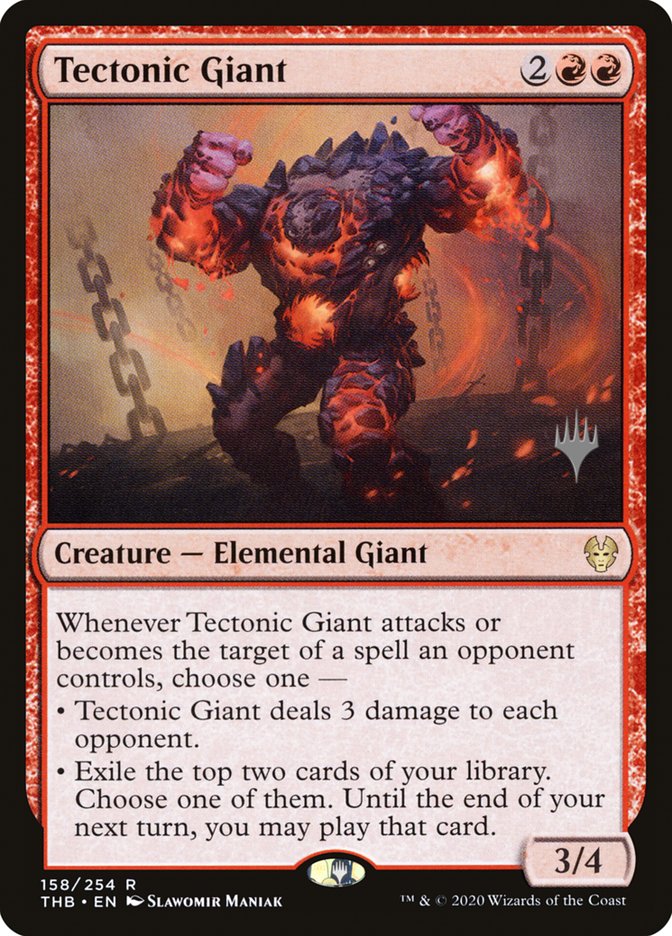 Tectonic Giant (Promo Pack) [Theros Beyond Death Promos] | Good Games North