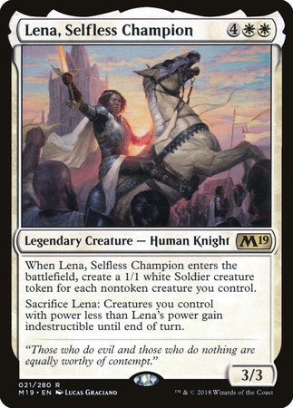 Lena, Selfless Champion [Core Set 2019] | Good Games North