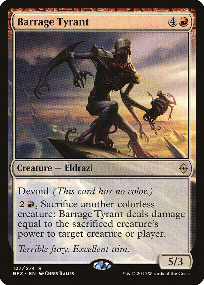 Barrage Tyrant [Battle for Zendikar] | Good Games North