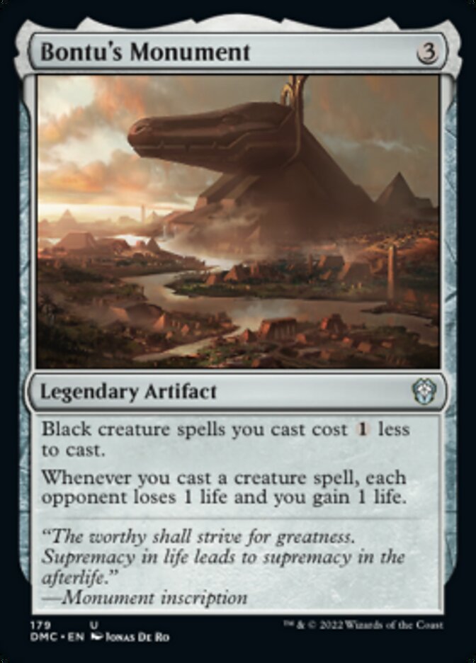 Bontu's Monument [Dominaria United Commander] | Good Games North