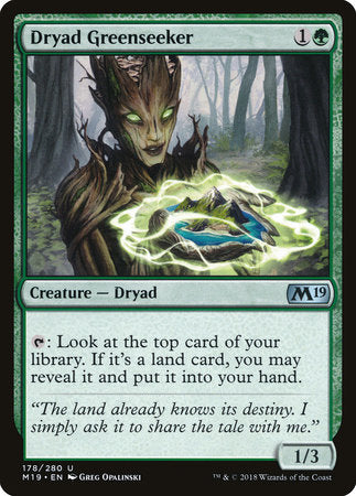 Dryad Greenseeker [Core Set 2019] | Good Games North