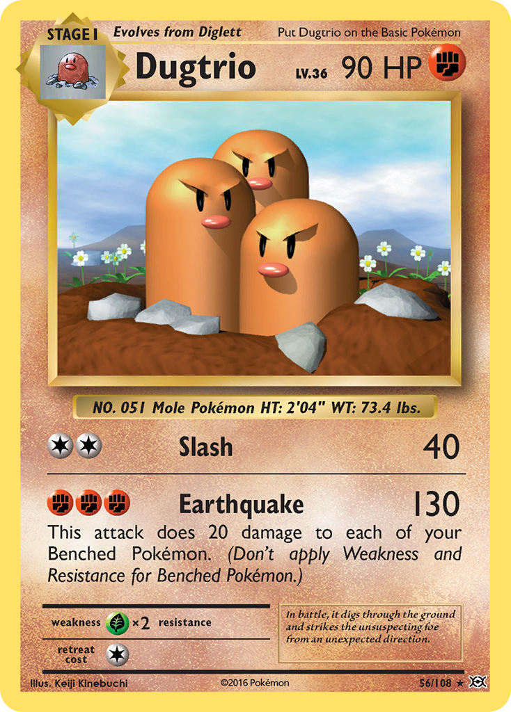 Dugtrio (56/108) [XY: Evolutions] | Good Games North