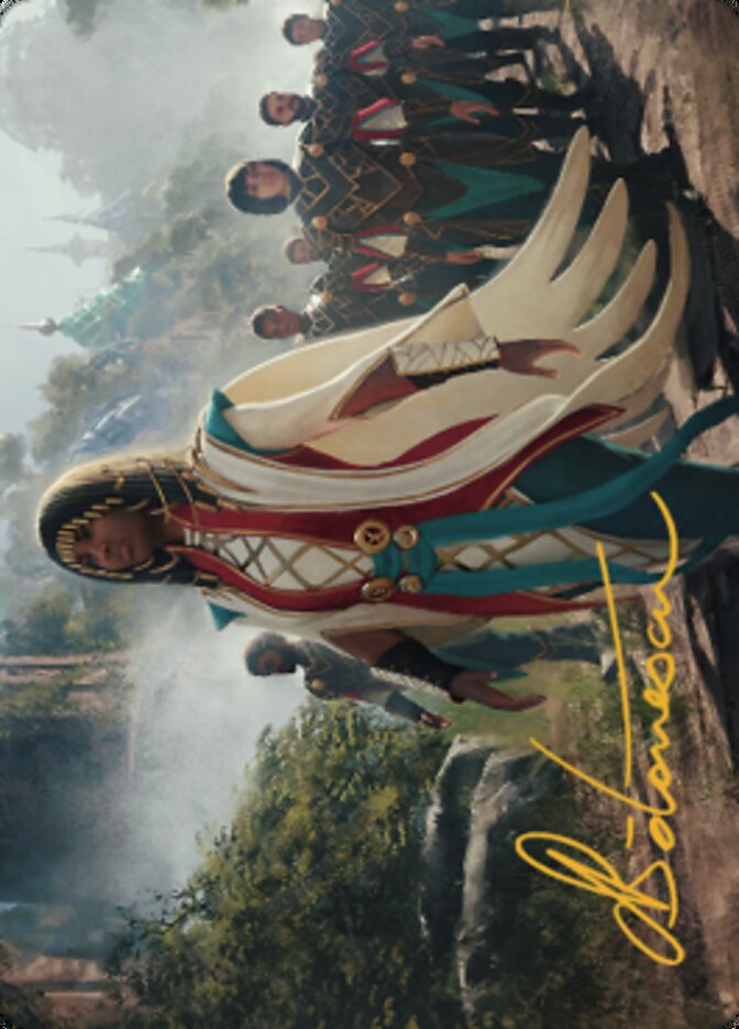 Queen Kayla bin-Kroog Art Card (Gold-Stamped Signature) [The Brothers' War Art Series] | Good Games North