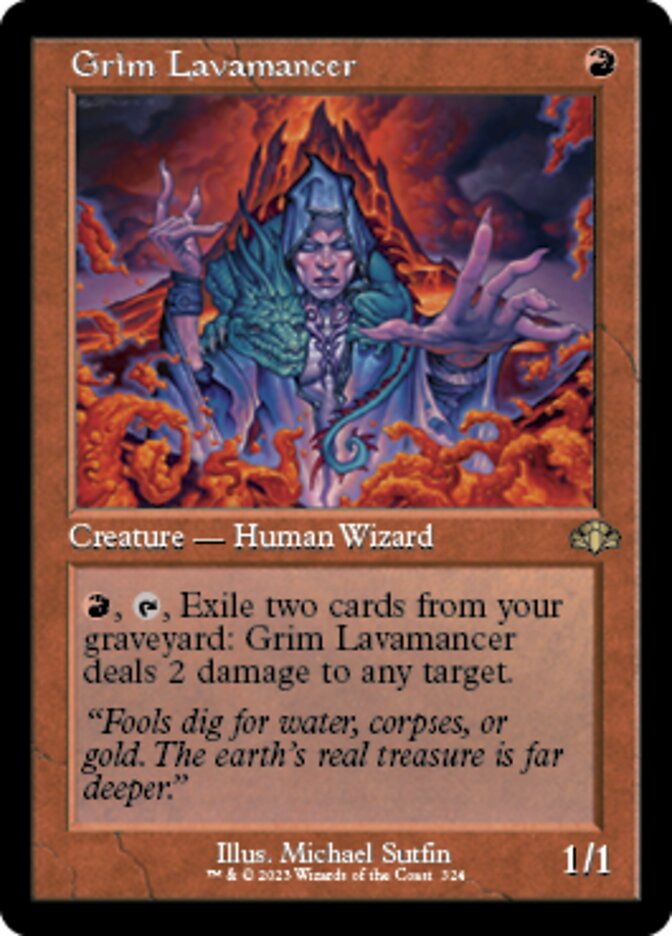 Grim Lavamancer (Retro) [Dominaria Remastered] | Good Games North