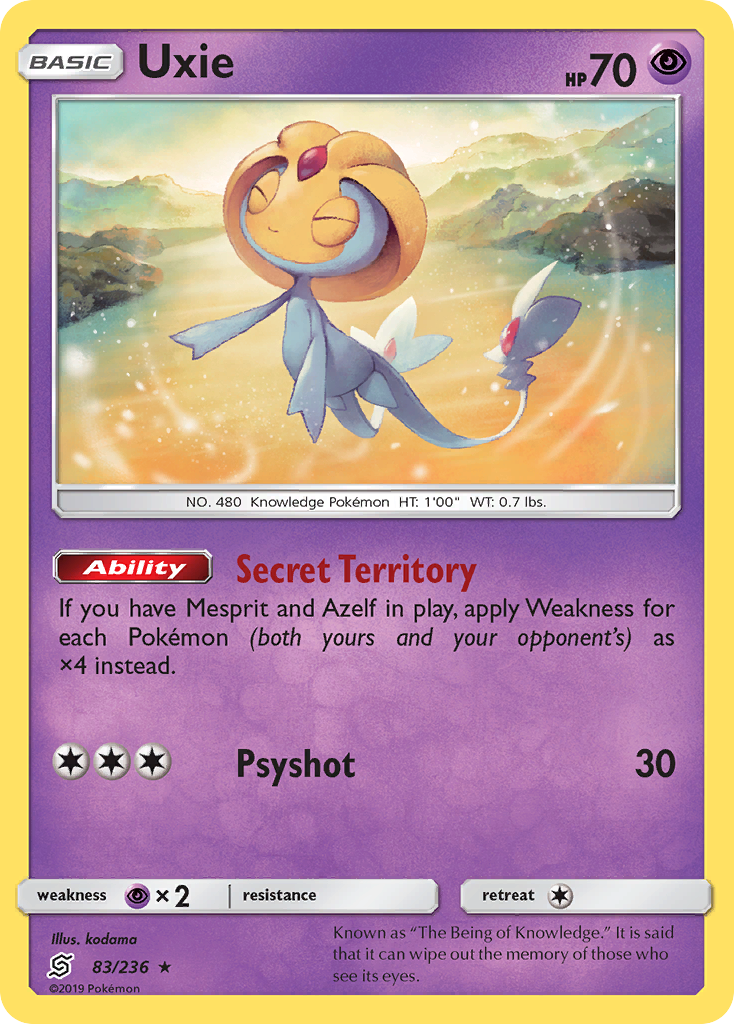 Uxie (83/236) [Sun & Moon: Unified Minds] | Good Games North