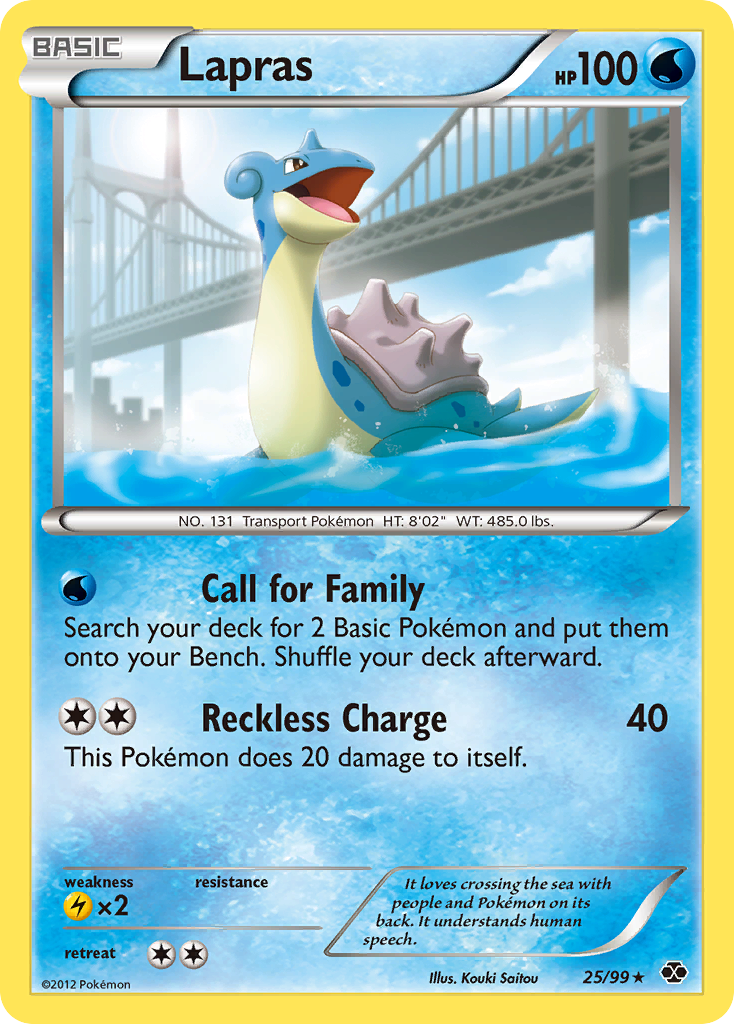 Lapras (25/99) [Black & White: Next Destinies] | Good Games North