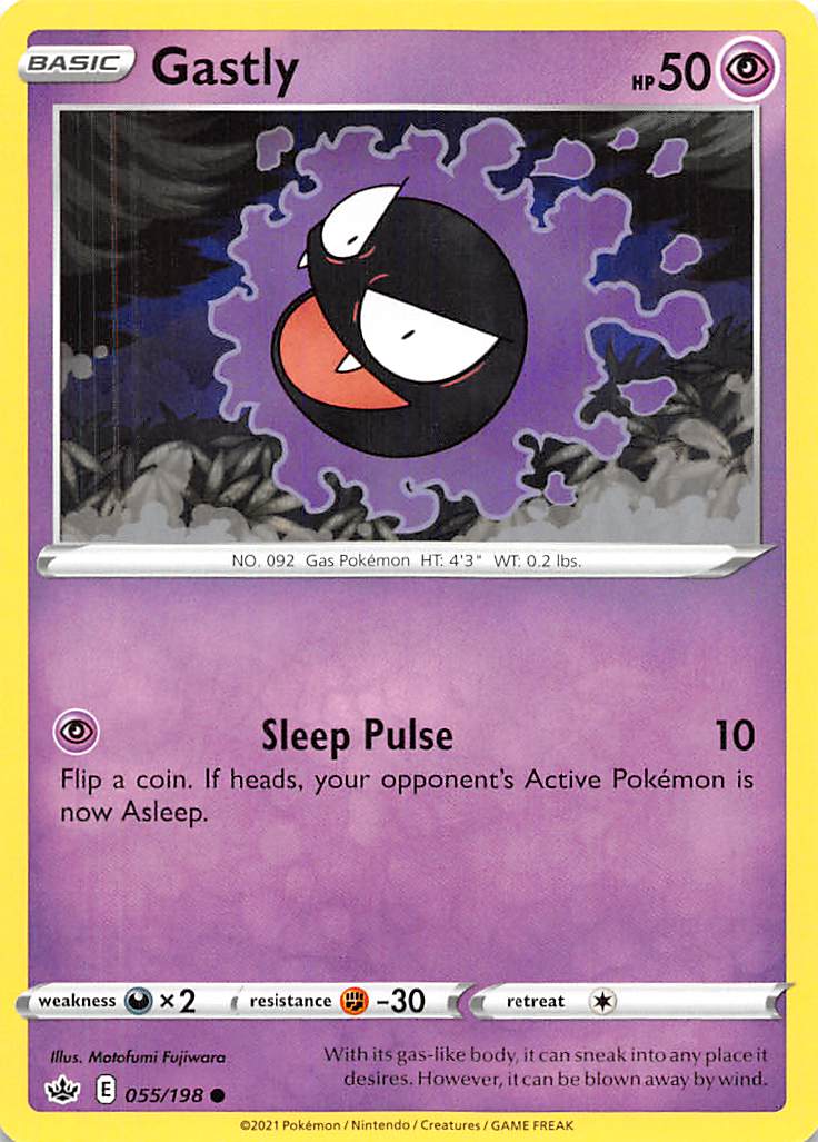 Gastly (055/198) [Sword & Shield: Chilling Reign] | Good Games North