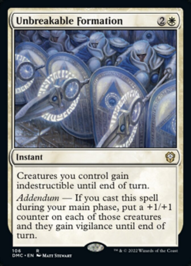 Unbreakable Formation [Dominaria United Commander] | Good Games North