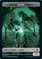 Spirit (001) // Spirit (002) Double-sided Token [Innistrad: Crimson Vow Commander Tokens] | Good Games North