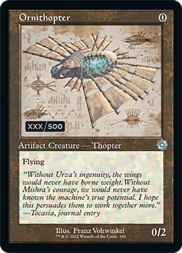 Ornithopter (Retro Schematic) (Serial Numbered) [The Brothers' War Retro Artifacts] | Good Games North