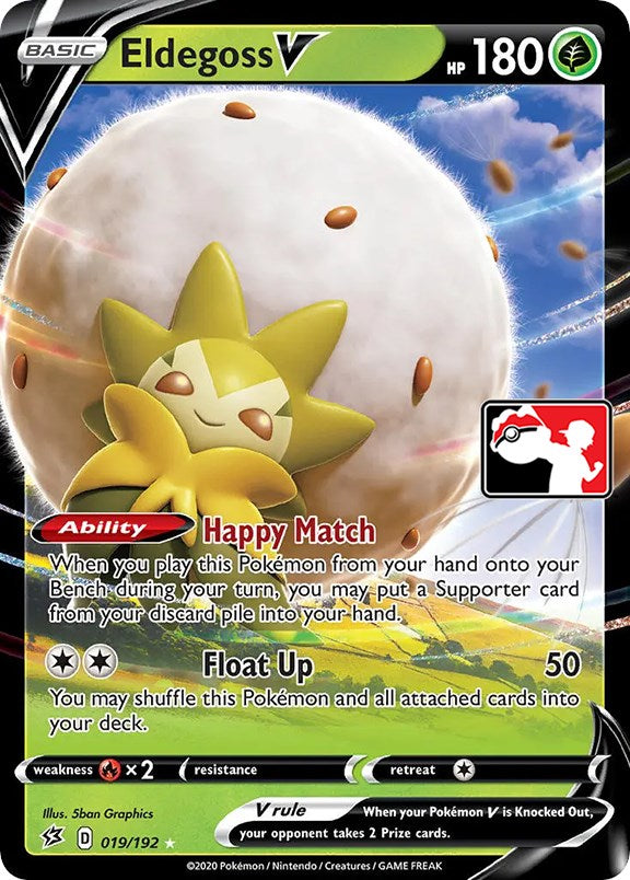 Eldegoss V (019/192) [Prize Pack Series One] | Good Games North
