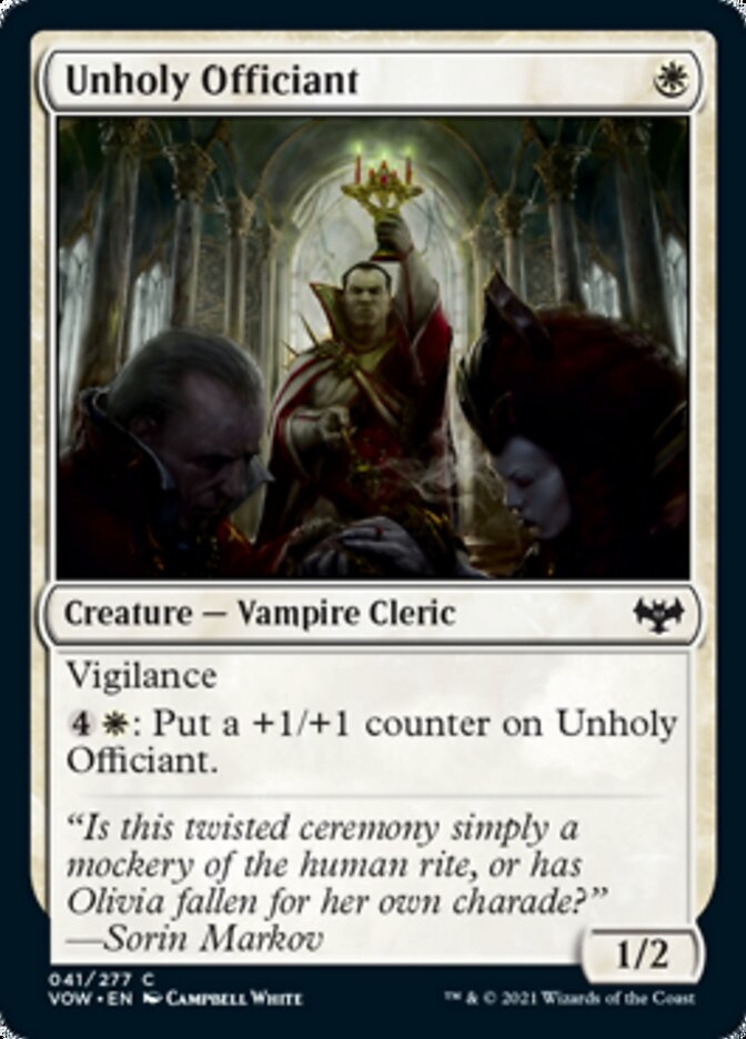 Unholy Officiant [Innistrad: Crimson Vow] | Good Games North
