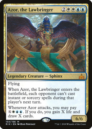Azor, the Lawbringer [Rivals of Ixalan] | Good Games North