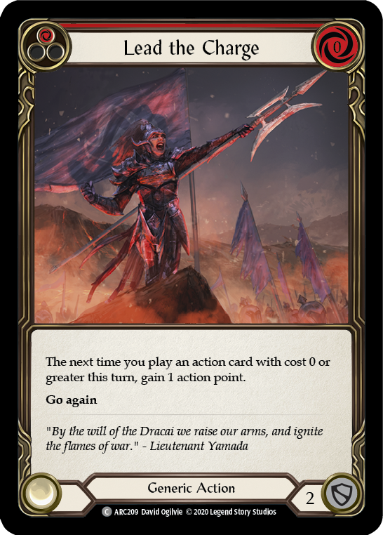 Lead the Charge (Red) [U-ARC209] Unlimited Rainbow Foil | Good Games North