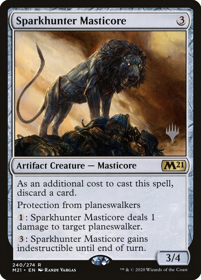 Sparkhunter Masticore (Promo Pack) [Core Set 2021 Promos] | Good Games North
