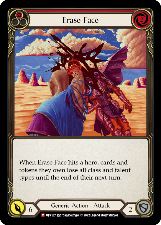 Erase Face [UPR187] (Uprising)  Rainbow Foil | Good Games North