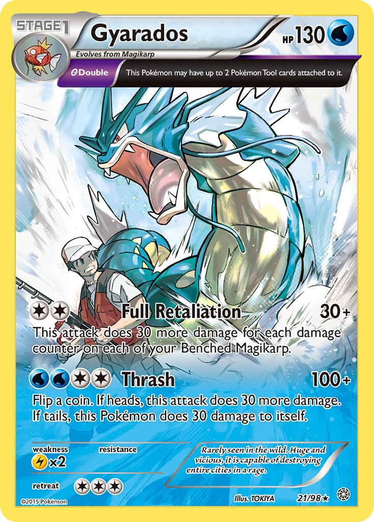 Gyarados (21/98) (Theme Deck Exclusive) [XY: Ancient Origins] | Good Games North