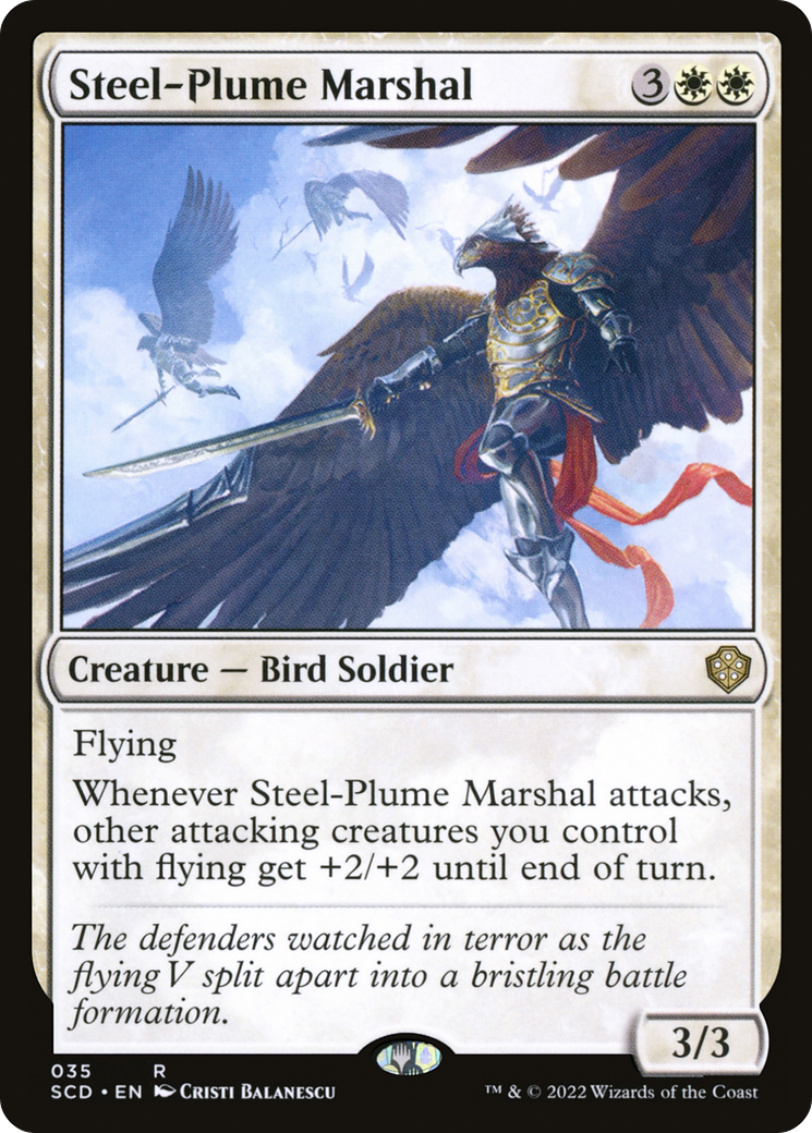 Steel-Plume Marshal [Starter Commander Decks] | Good Games North