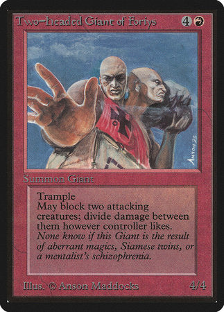 Two-Headed Giant of Foriys [Limited Edition Beta] | Good Games North