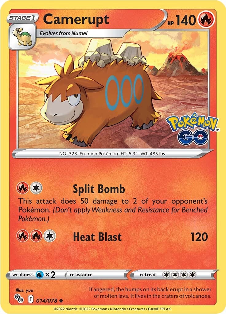 Camerupt (014/078) [Pokémon GO] | Good Games North