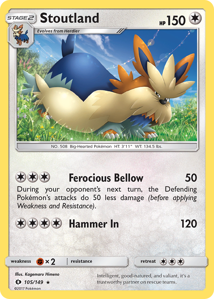 Stoutland (105/149) [Sun & Moon: Base Set] | Good Games North