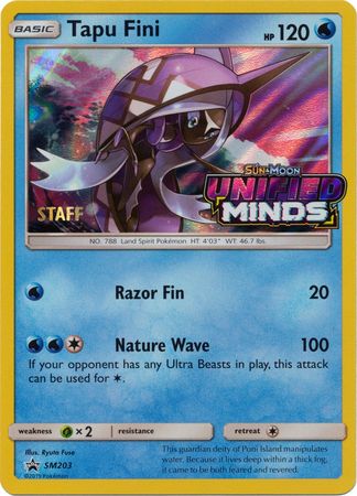 Tapu Fini (SM203) (Staff Prerelease Promo) [Sun & Moon: Black Star Promos] | Good Games North