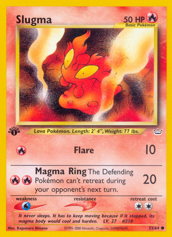 Slugma (53/64) [Neo Revelation 1st Edition] | Good Games North