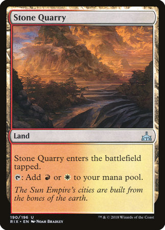 Stone Quarry [Rivals of Ixalan] | Good Games North