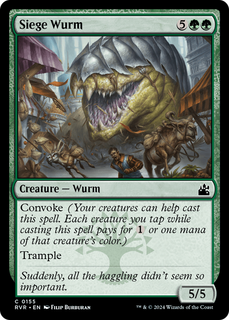 Siege Wurm [Ravnica Remastered] | Good Games North