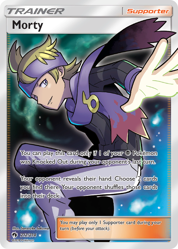 Morty (212/214) [Sun & Moon: Lost Thunder] | Good Games North