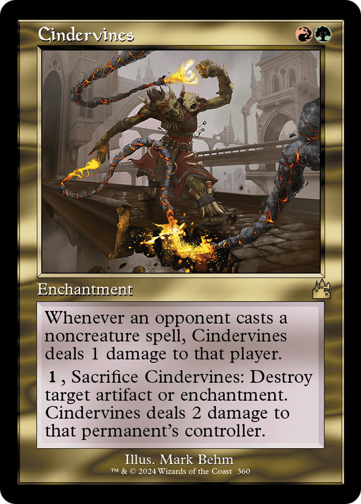 Cindervines (Retro Frame) [Ravnica Remastered] | Good Games North