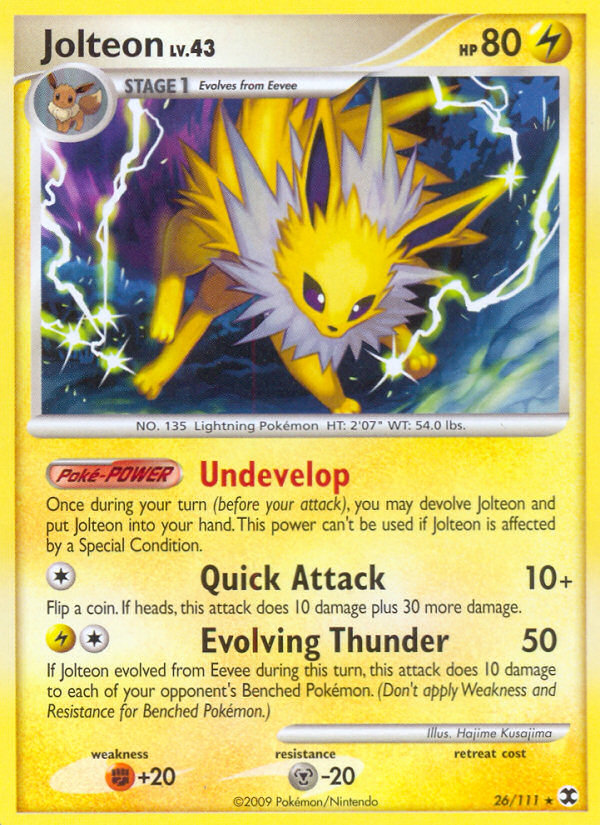 Jolteon (26/111) [Platinum: Rising Rivals] | Good Games North