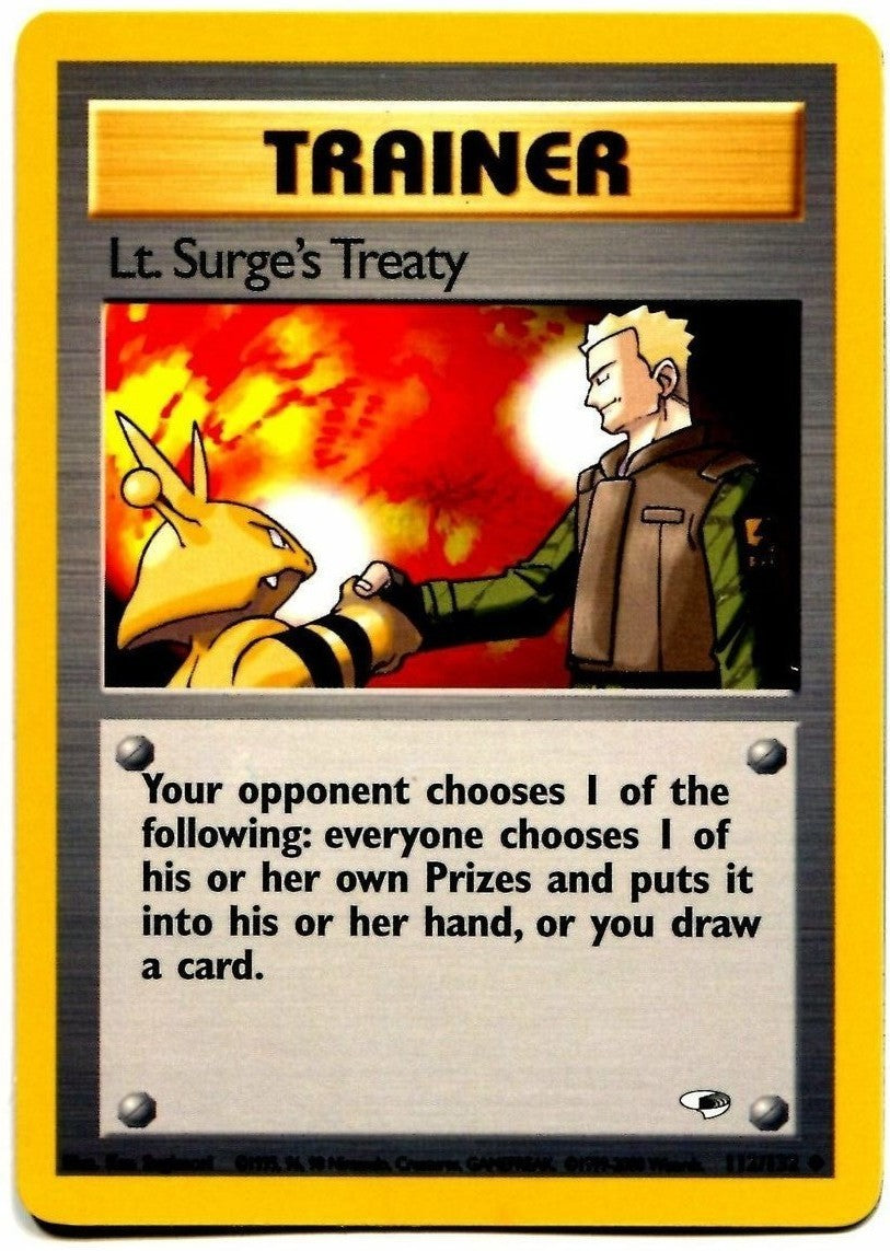 Lt. Surge's Treaty (112/132) [Gym Heroes Unlimited] | Good Games North